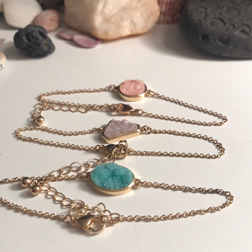 Druzy Quartz Bracelets